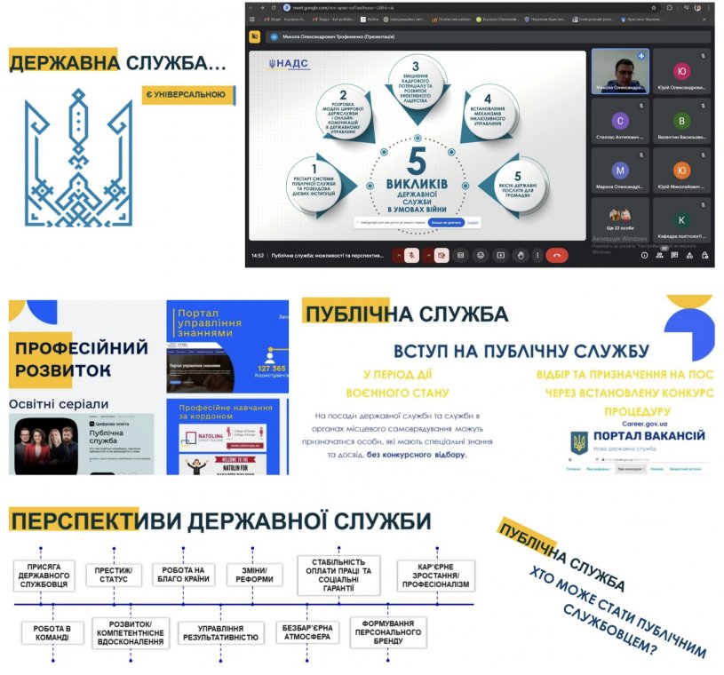 Публічна служба: можливості та перспективи: зустріч з представником Національного агентства України з питань державної служби Публічна служба: можливості та перспективи: зустріч з представником Національного агентства України з питань державної служби