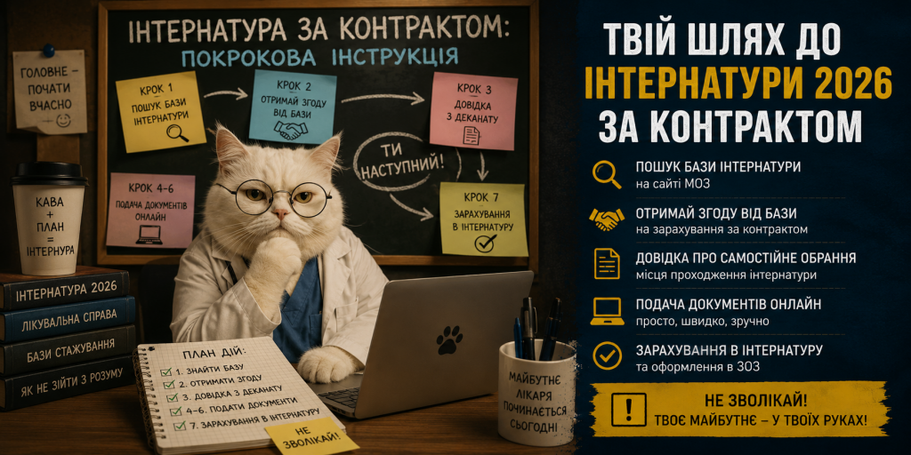 Інтернатура за контрактом: основні кроки. Інтернатура за контрактом: основні кроки.